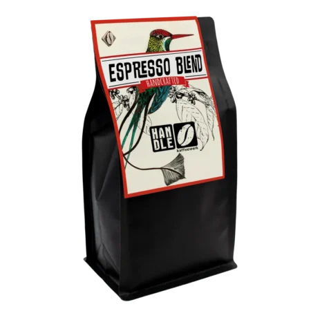 Espresso Blend. Röstmischung speziell für Espresso. Dunkle Röstung. Handle Kaffeewerk