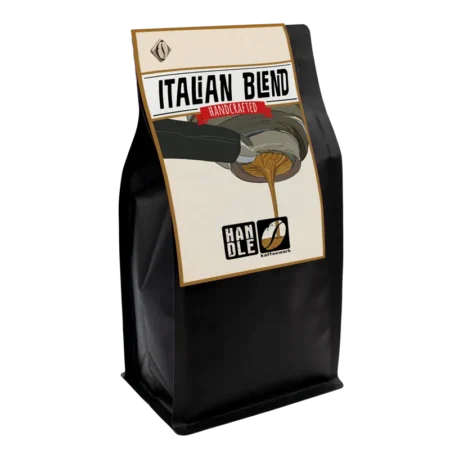 Italian Blend, Espresso Mischung. Dunke Röstung Handle Kaffeewerk